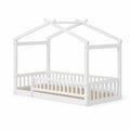 Lit cabane pour enfant en bois Blanc 90x200 cm