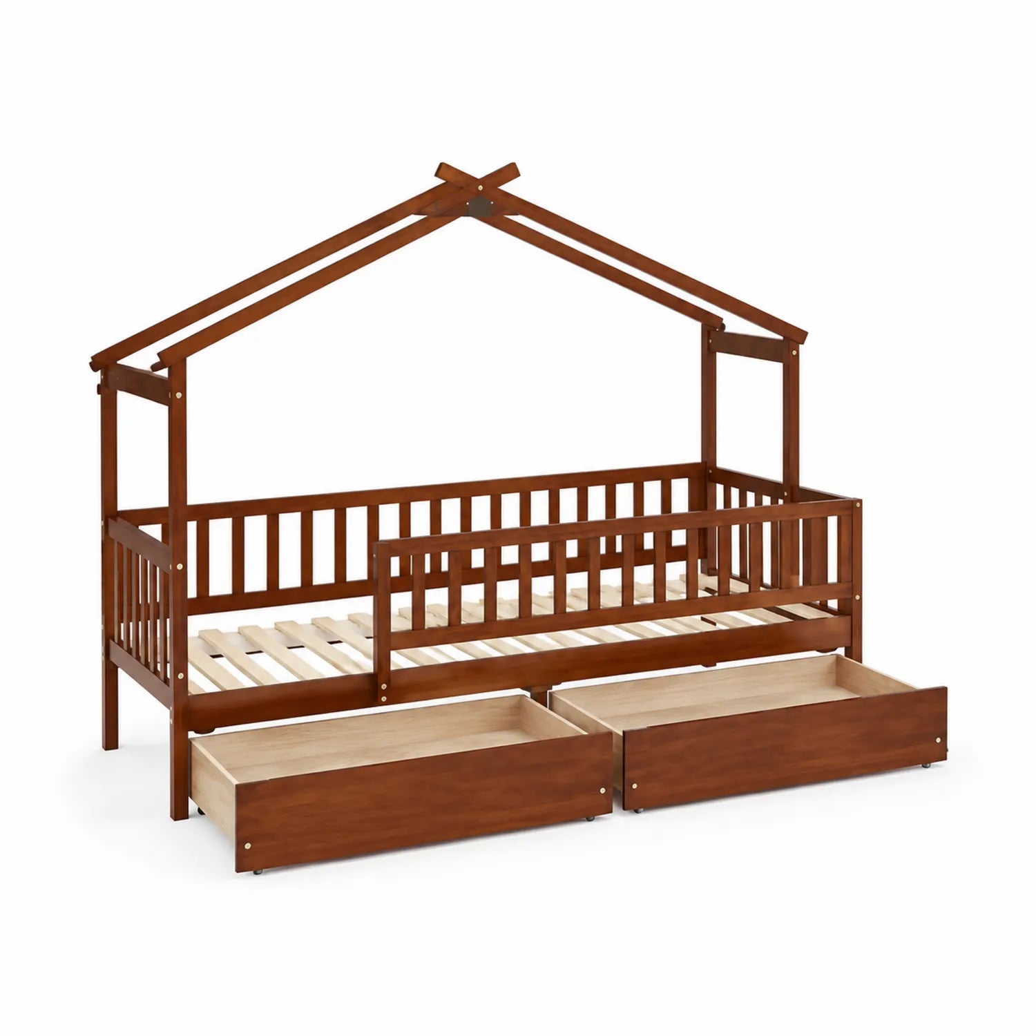 Lit enfant en bois avec tiroirs 200x90 cm